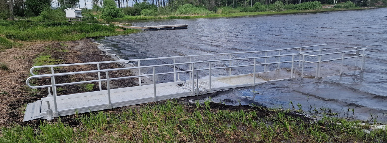 Baderampe i aluminium